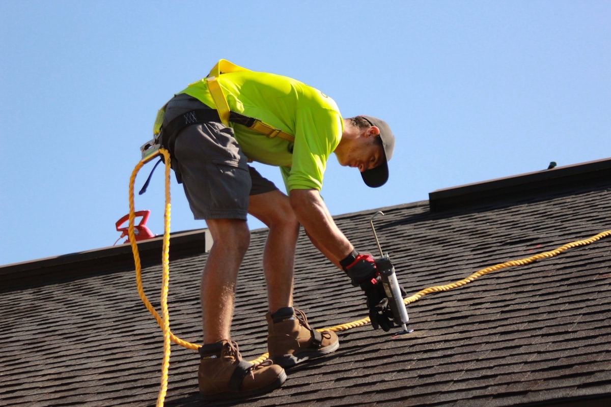 Simpson Roofing crew at work